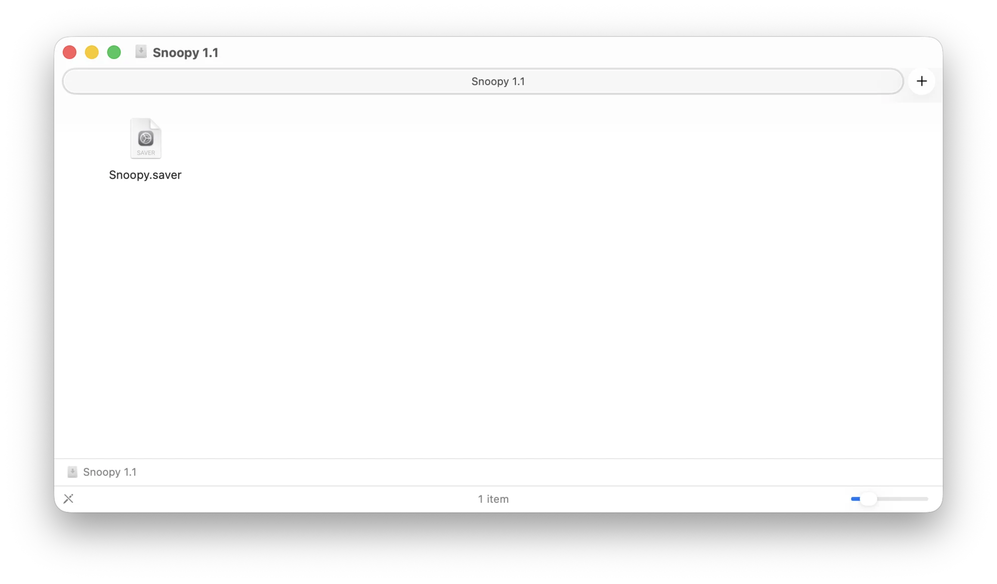 Snoopy 1.1 DMG 中的 Snoopy.saver 文件